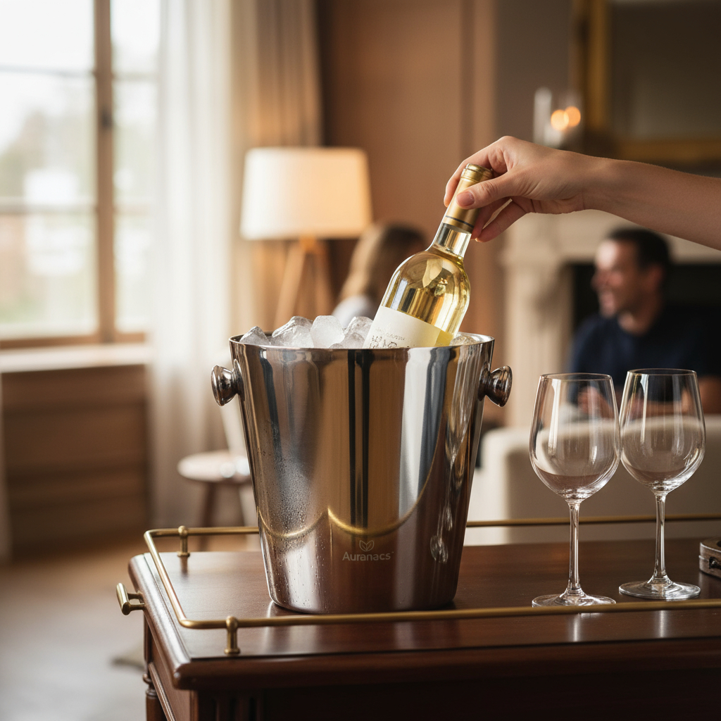 Calypso | Doppelwandiger Champagnerkühler aus Edelstahl 